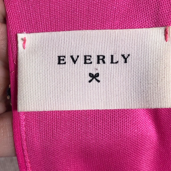 Everly Hot Pink Barbie Core Sleeveless Trapeze Dress XS - Picture 9 of 10